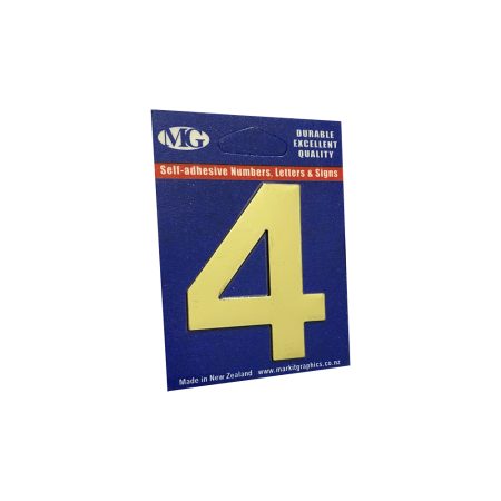 50mm Gold Stick On Number