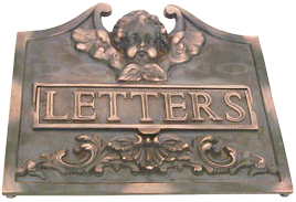 MB 9205 Brass Mailbox Cover