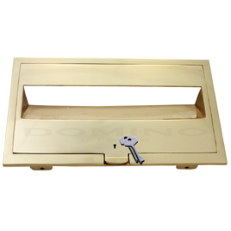 MB 92270 Brass Front Open Plate - Key Lock