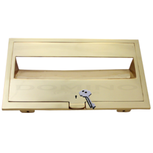 MB 92270 Brass Front Open Plate - Key Lock