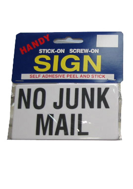 No Junk Mail Large