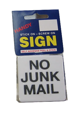 No Junk Mail Small