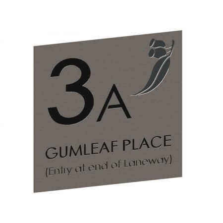Stainless House Nameplate 300 x 300