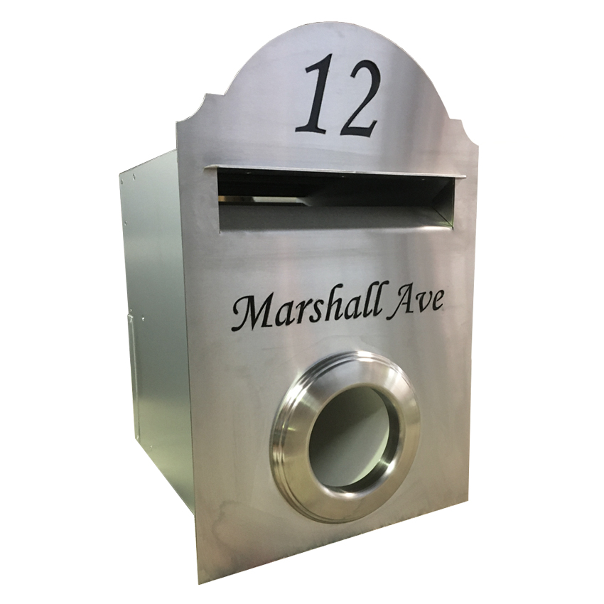 Hampton Rd w/Paper Holder Stainless Letterbox - Image 3