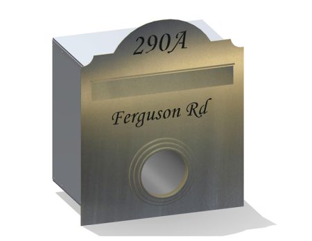 Hampton Rd w/Paper Holder Stainless Letterbox