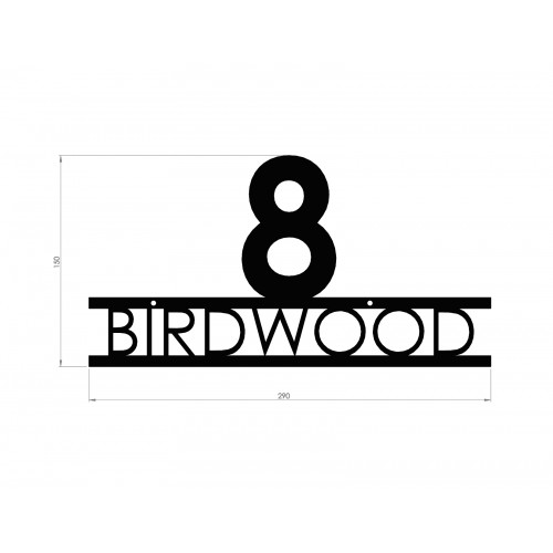 Modern Address Sign