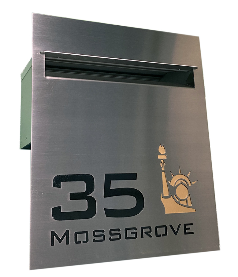 Barkers Rd Stainless Letterbox - Image 3