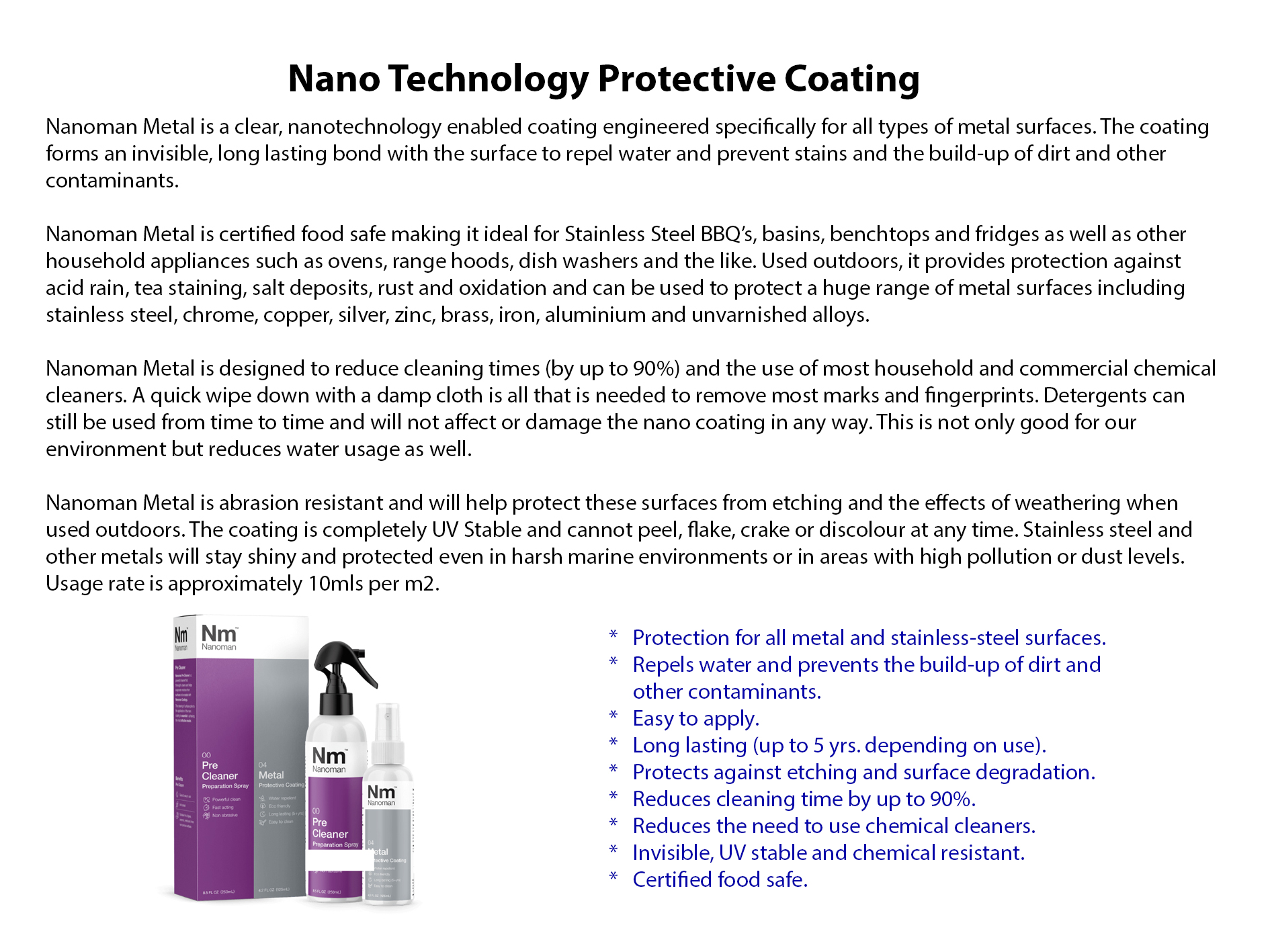 Nanoman Stainless Protectant