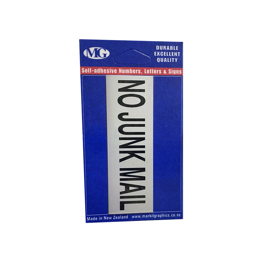 No Junk Mail Aluminium Small