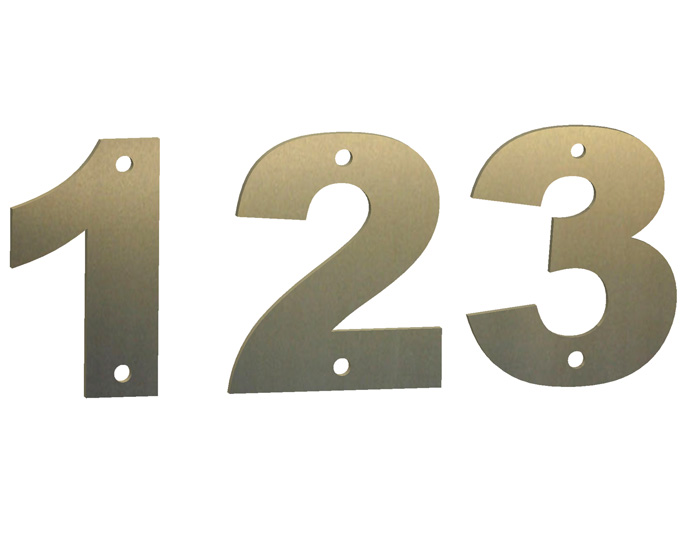 Stainless Steel House Numbers