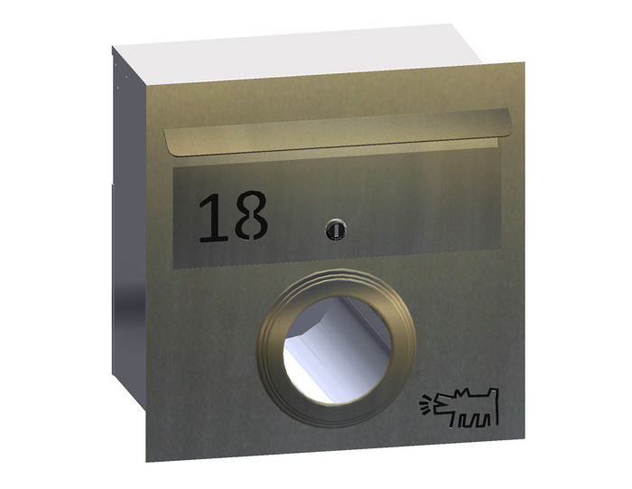 A4 Stainless Mailbox FO/PH